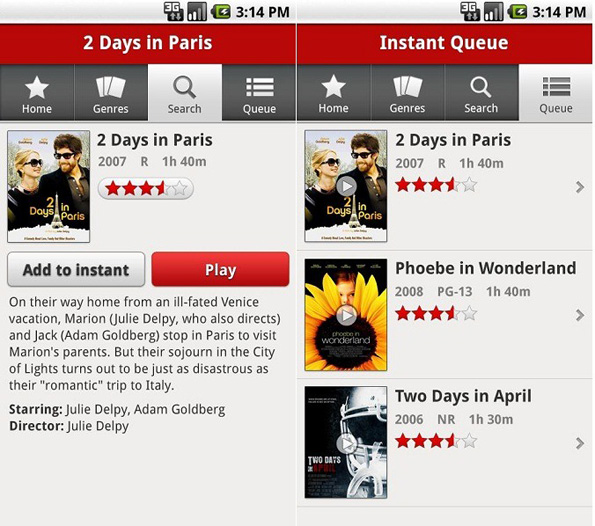 android netflix app. Netflix released their app