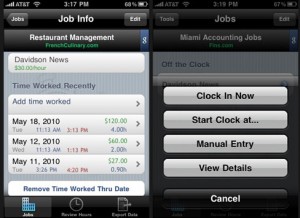 HoursTracker - Keep Track of Hours Worked on the iPhone