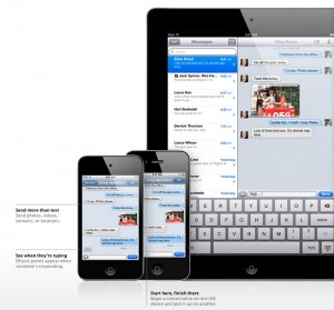 Blackberry messenger like messaging for iOS 5 iPad, iPod, iPhone