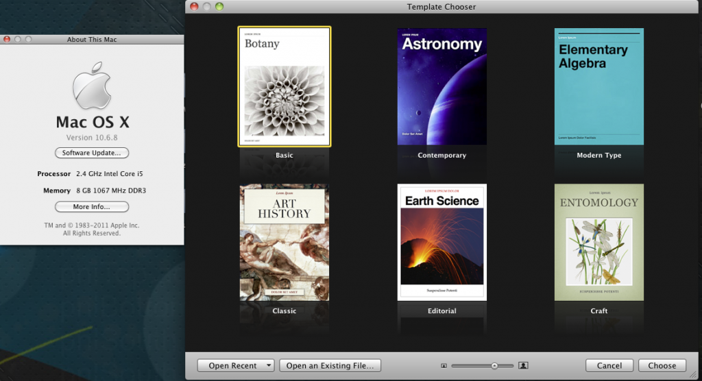 Run and install iBooks Author on Snow Leopard